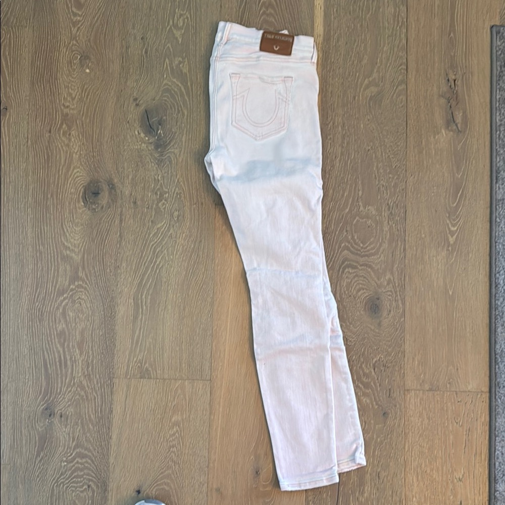 True Religion Pink Straight Leg Denim